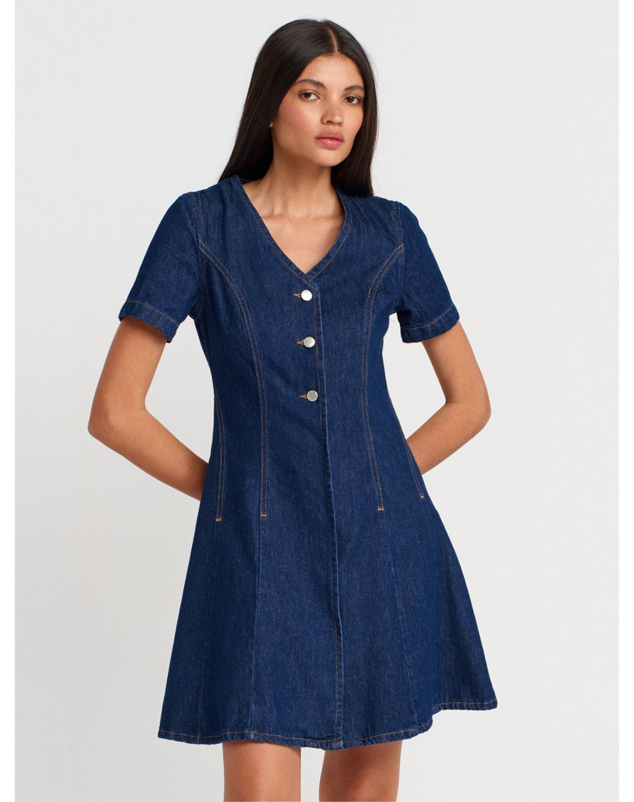 ჯინსის კაბა